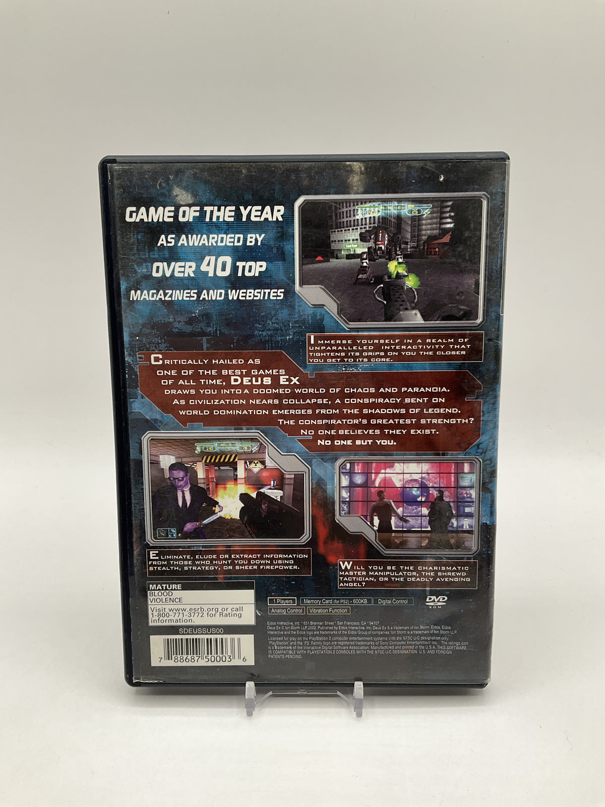 Deus Ex: The Conspiracy Playstation 2 Used