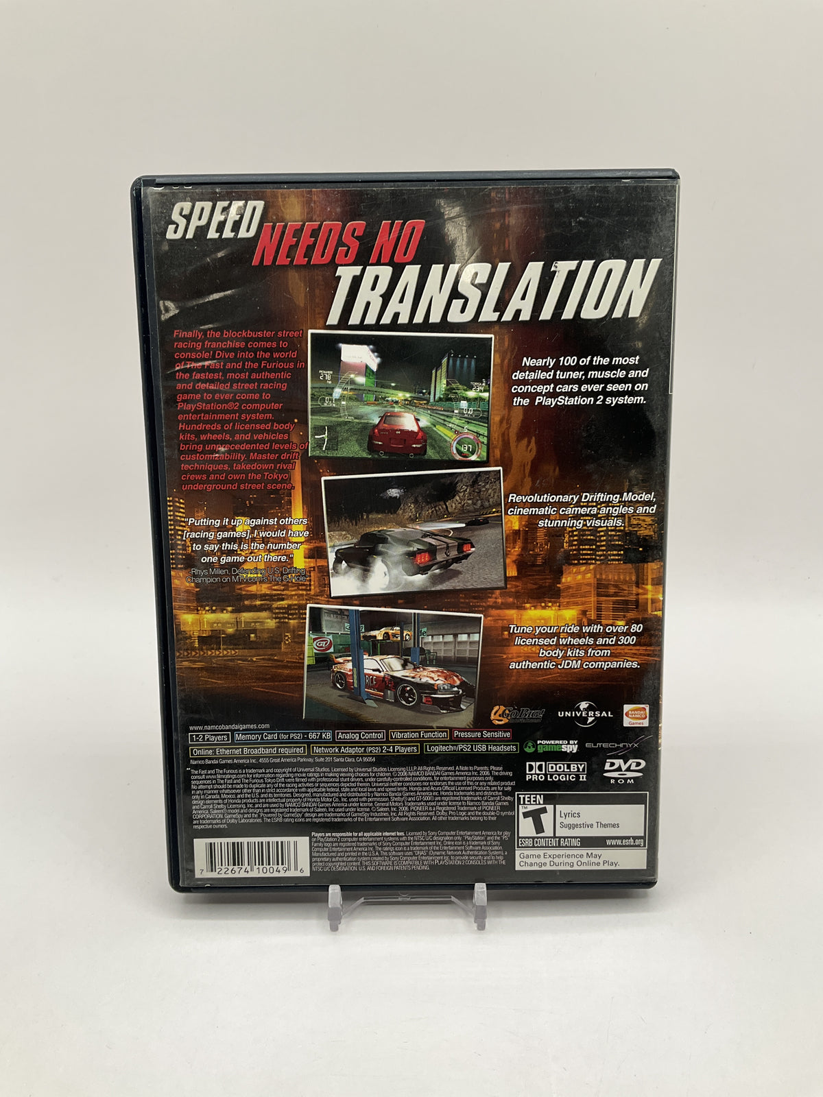 Fast and the Furious Playstation 2 Used