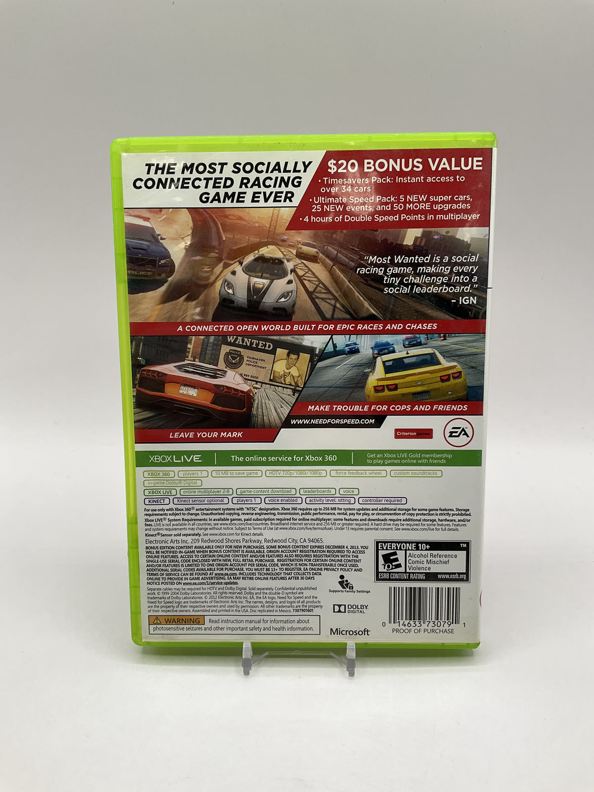Need For Speed: Most Wanted [2012 Limited Edition Walmart] Xbox 360 Used