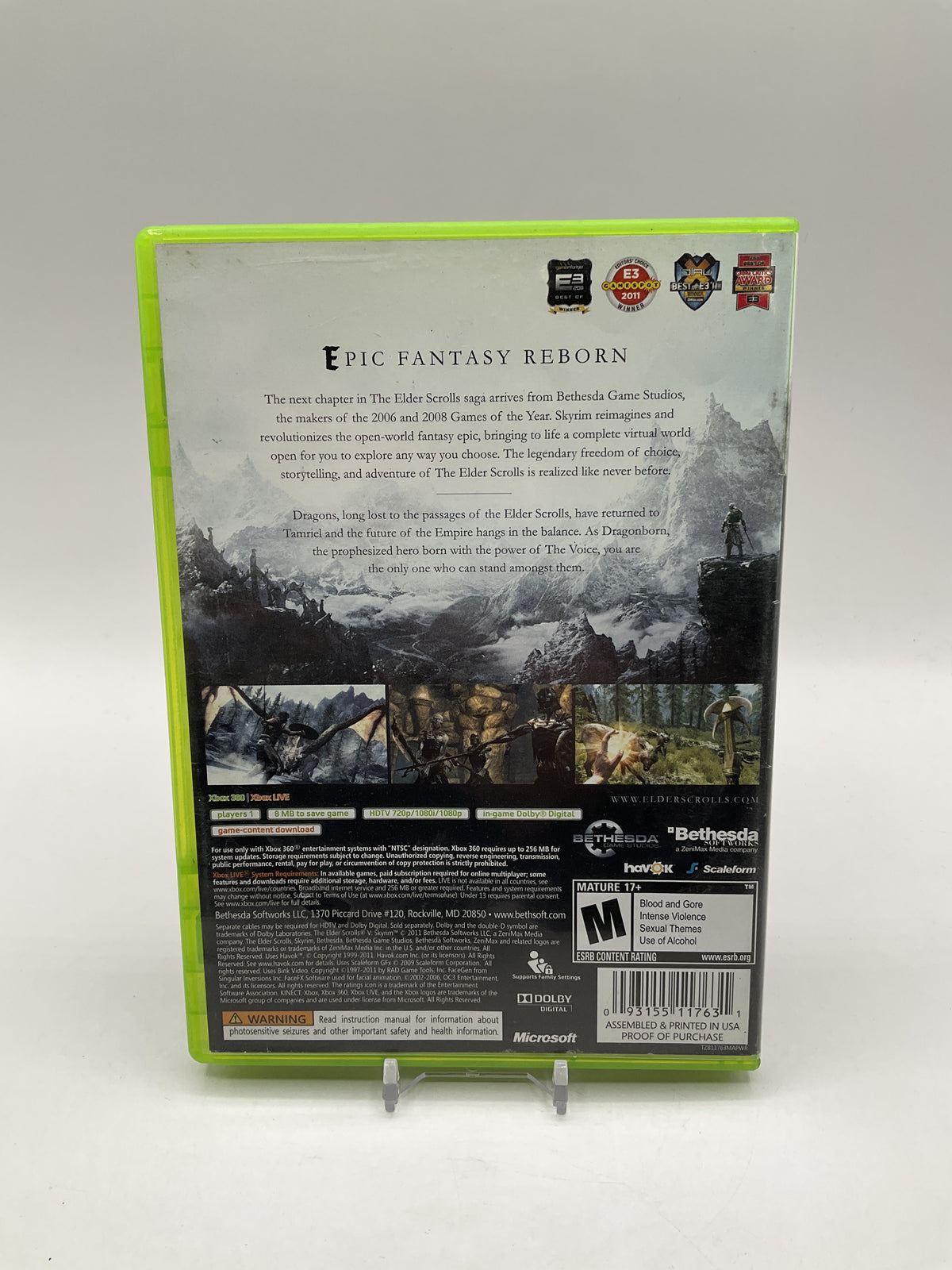 The Elder Scrolls V: Skyrim Xbox 360 Used #1
