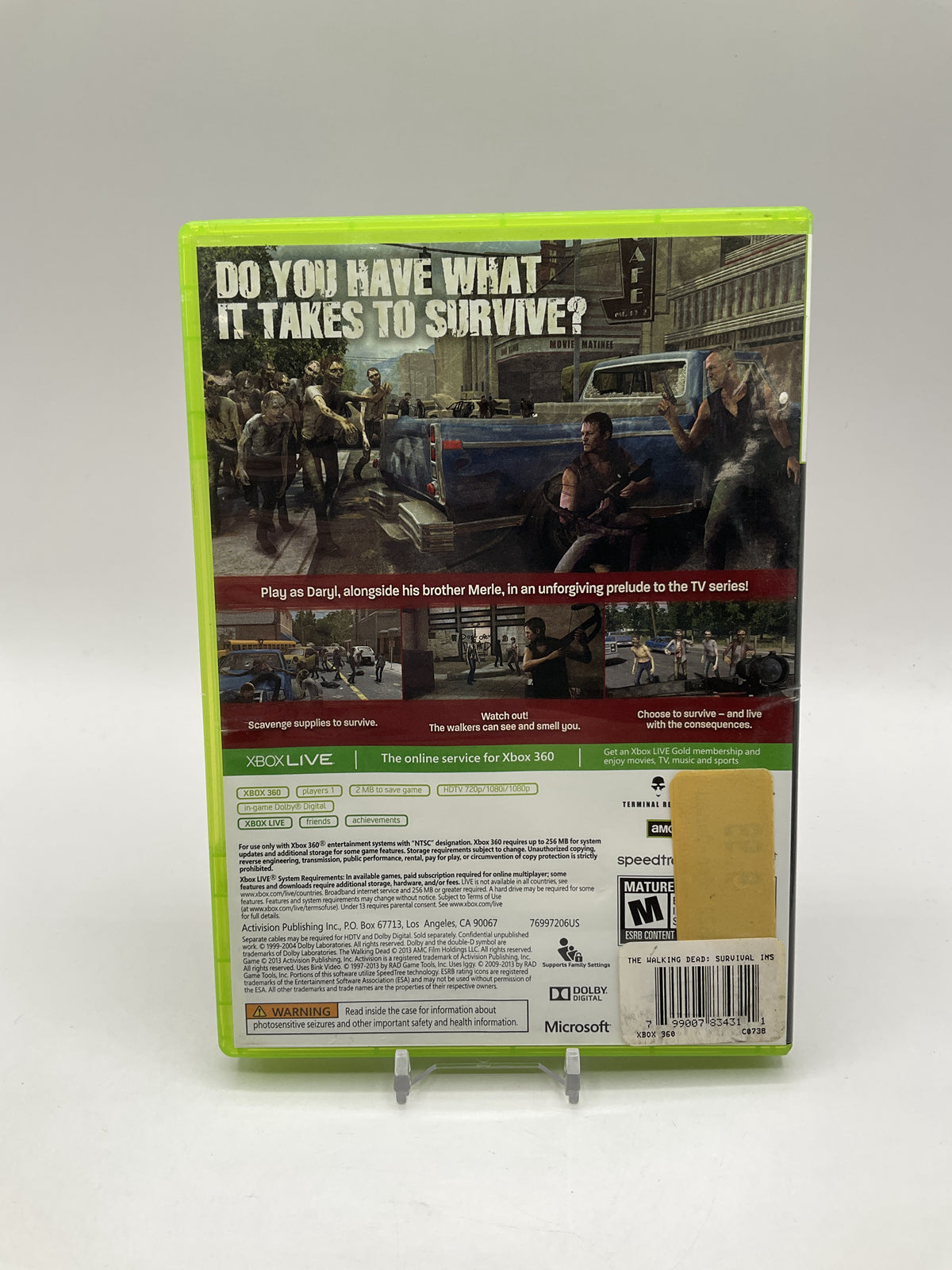 The Walking Dead: Survival Instinct Xbox 360 Used #2