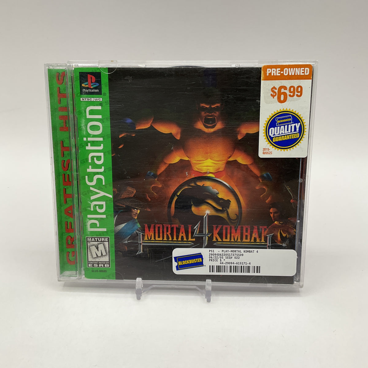 Mortal Kombat 4 [Greatest Hits] Playstation Used