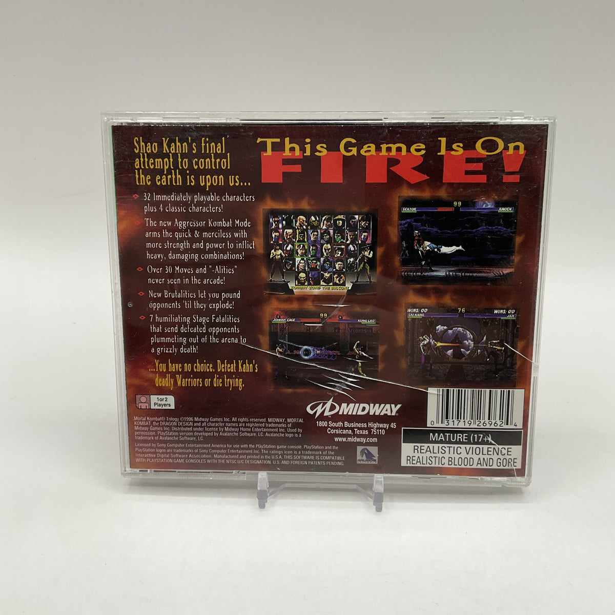 Mortal Kombat Trilogy [Greatest Hits] Playstation Used