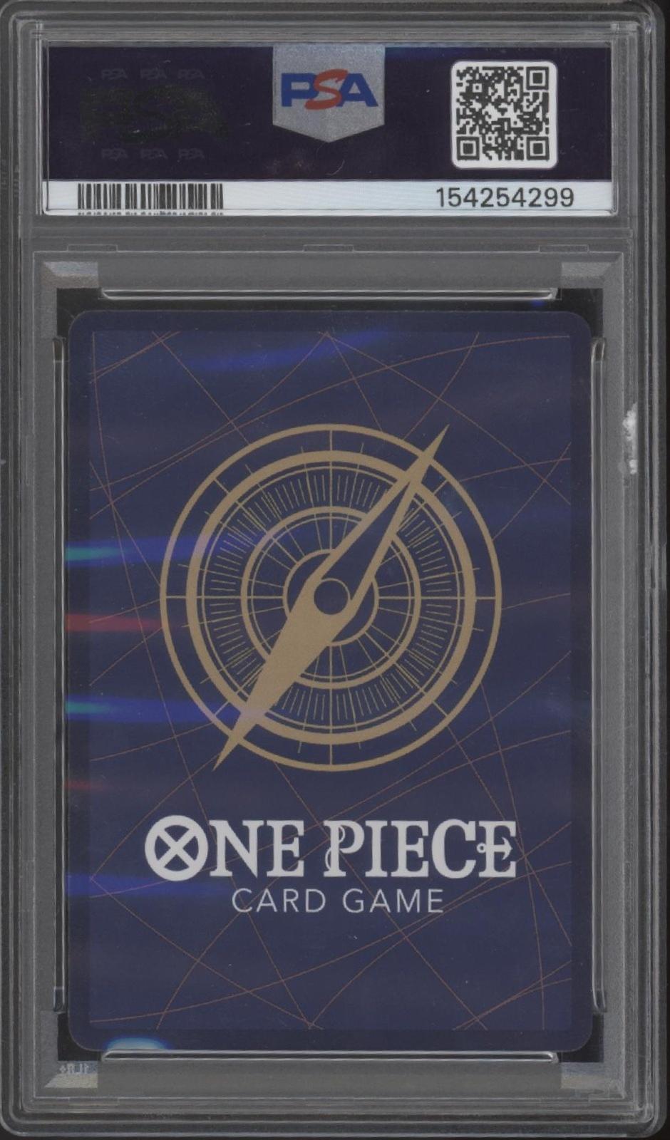 Dracule Mihawk One Piece Card Game PRB02 Sparkle Foil #081 PSA 9