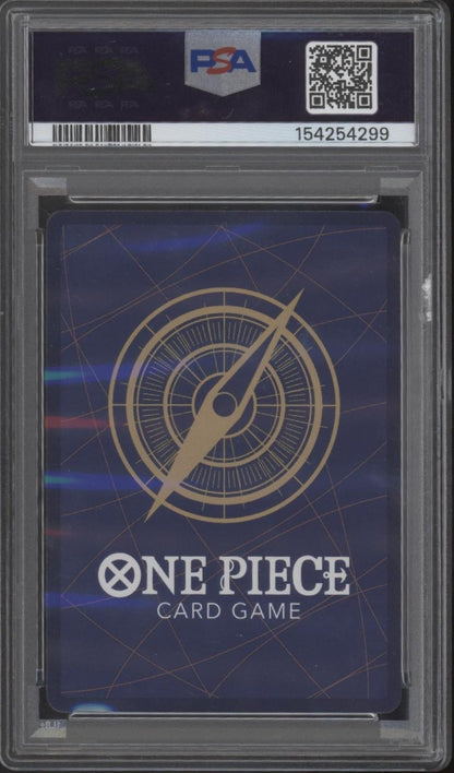 Dracule Mihawk One Piece Card Game PRB02 Sparkle Foil #081 PSA 9