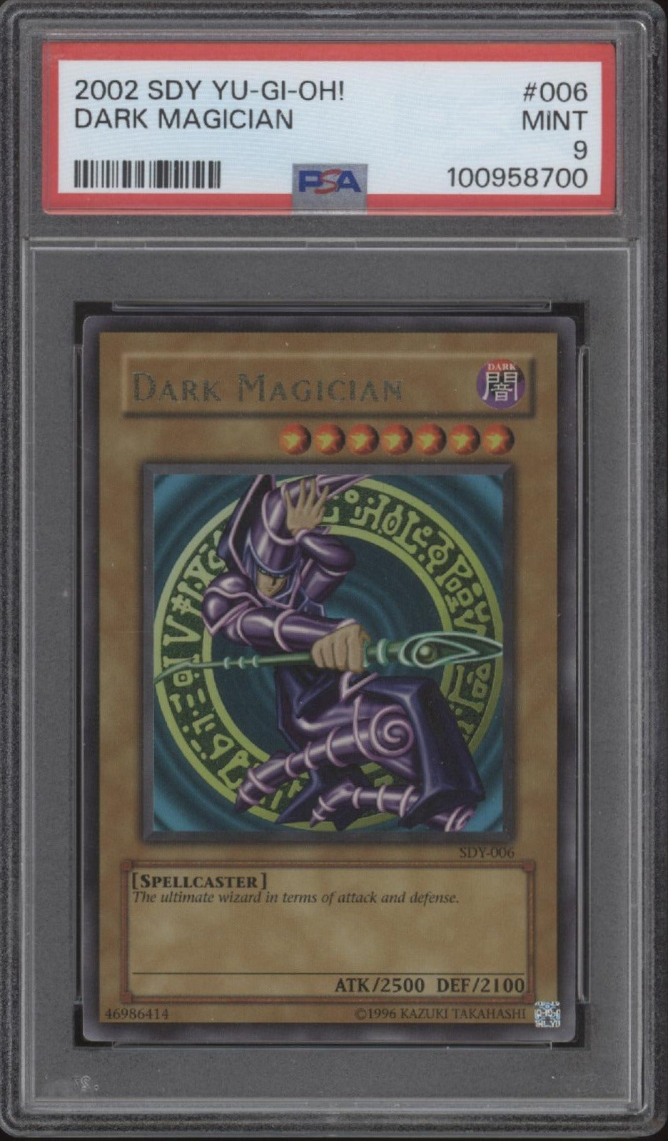 Dark Magician Yu-Gi-Oh! SDY #006 PSA 9