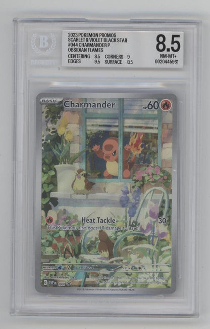 Charmander Pokemon Obsidian Flames Promo #044 Beckett 8.5 #2