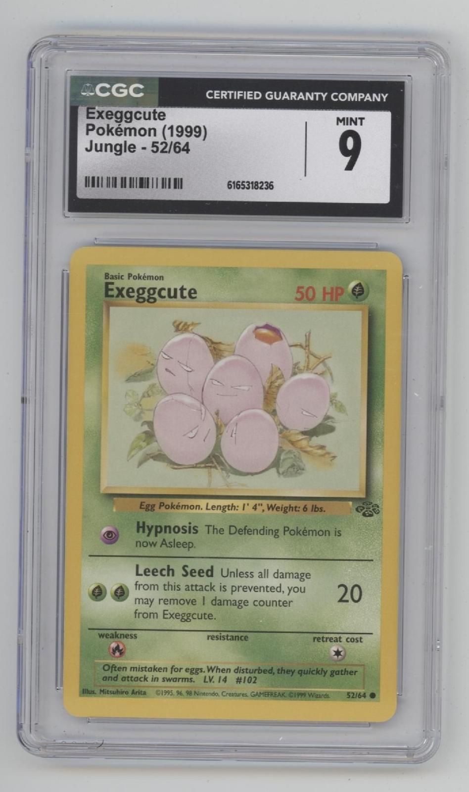 Exeggcute Pokemon Jungle #52 CGC 9
