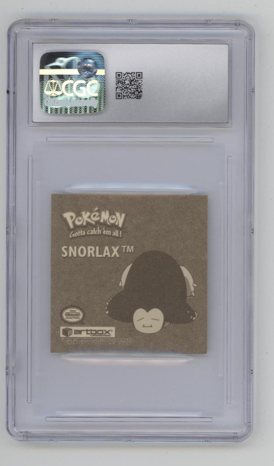 Snorlax Pokemon Artbox Sticker Series 1 Gold Foil #G04 CGC 5