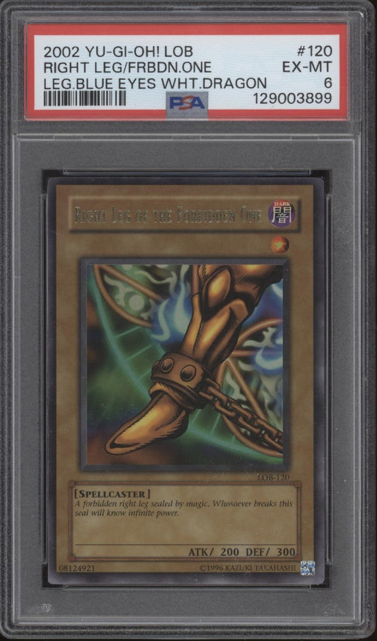 Right Leg of the Forbidden One Yu-Gi-Oh! LOB #120 PSA 6