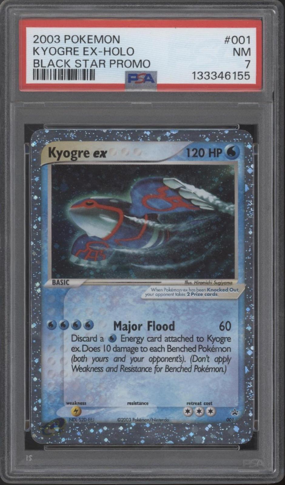 Kyogre ex Pokemon Black Star Promo Holo #001 PSA 7