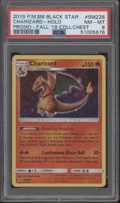 Charizard Pokemon Fall 2019 Collector Chest Holo #SM226 PSA 8