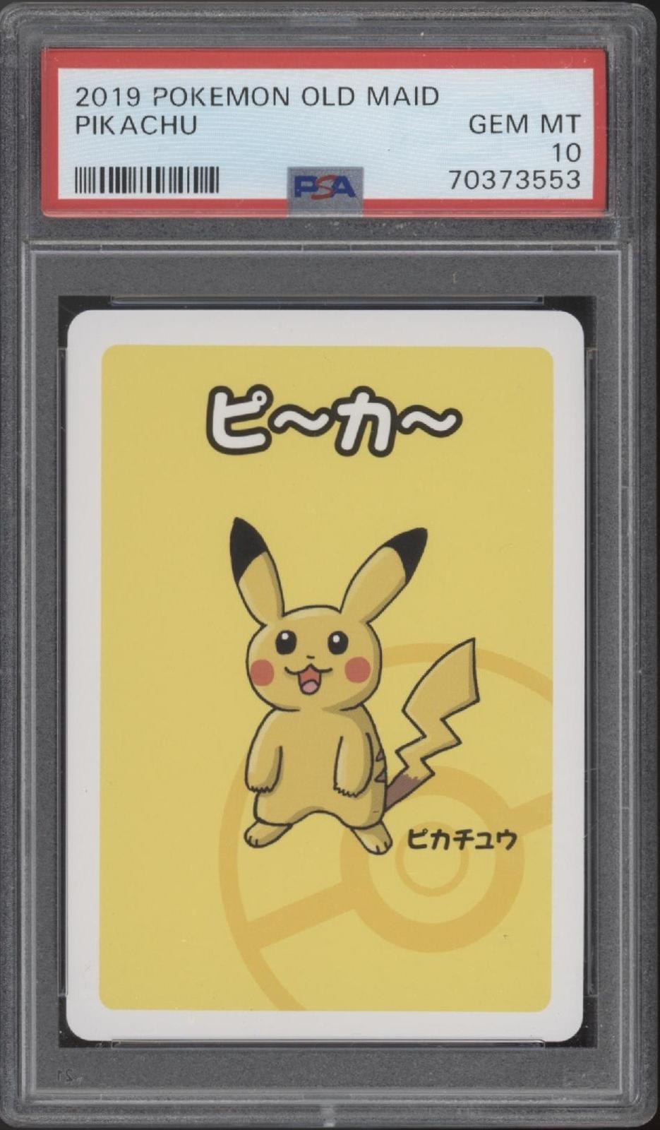 Pikachu Pokemon Old Maid PSA 10