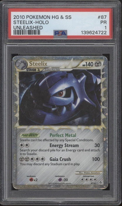 Steelix Pokemon Unleashed Holo #87 PSA 1