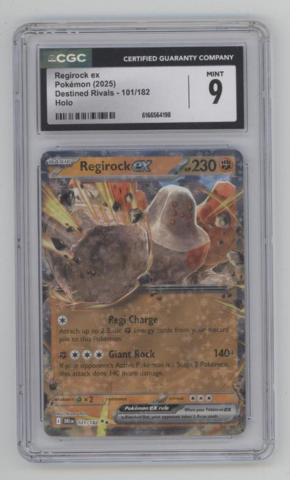 Regirock ex Pokemon Destined Rivals Holo #101 CGC 9