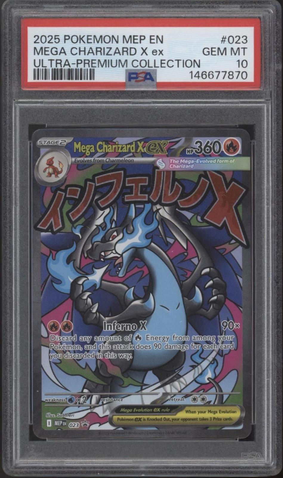 Mega Charizard X ex Pokemon Ultra Premium Collection #023 PSA 10