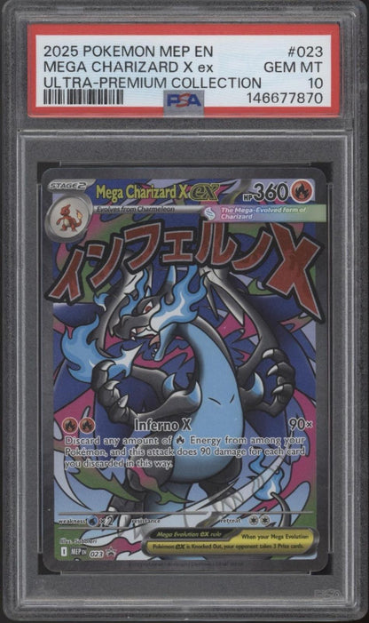 Mega Charizard X ex Pokemon Ultra Premium Collection #023 PSA 10