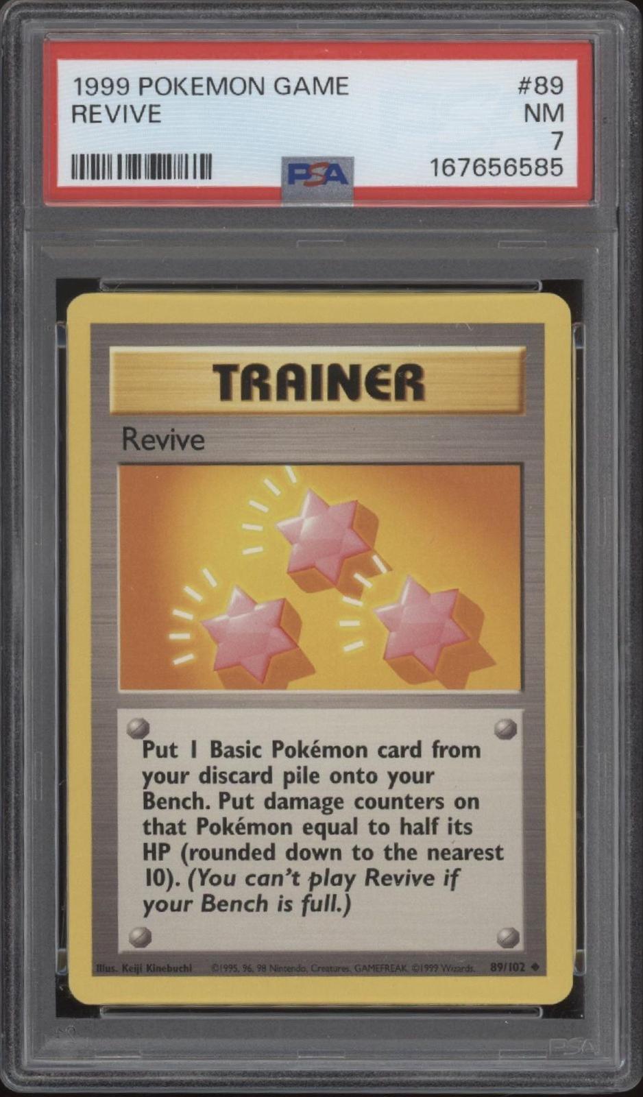 Revive Pokemon Base Set #89 PSA 7