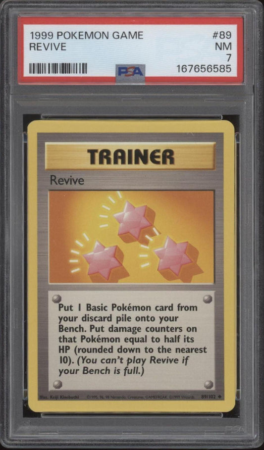 Revive Pokemon Base Set #89 PSA 7