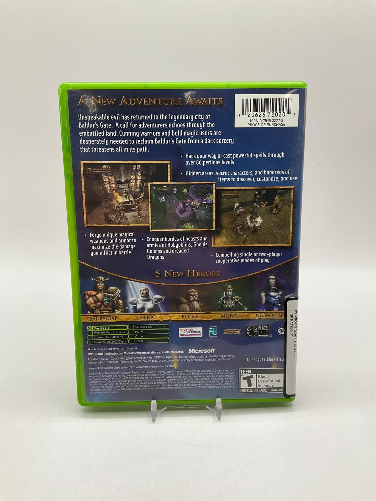 Baldur's Gate Dark Alliance 2 Xbox Used