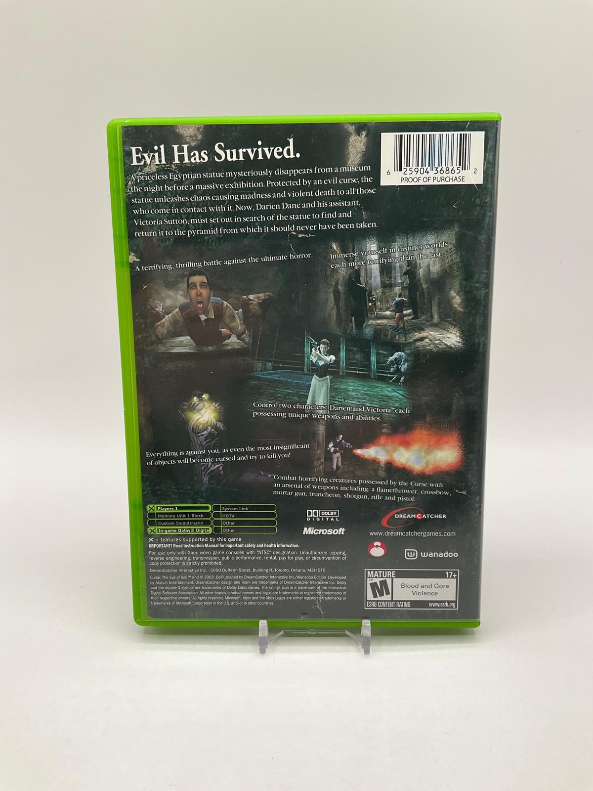 Curse The Eye of Isis Xbox Used