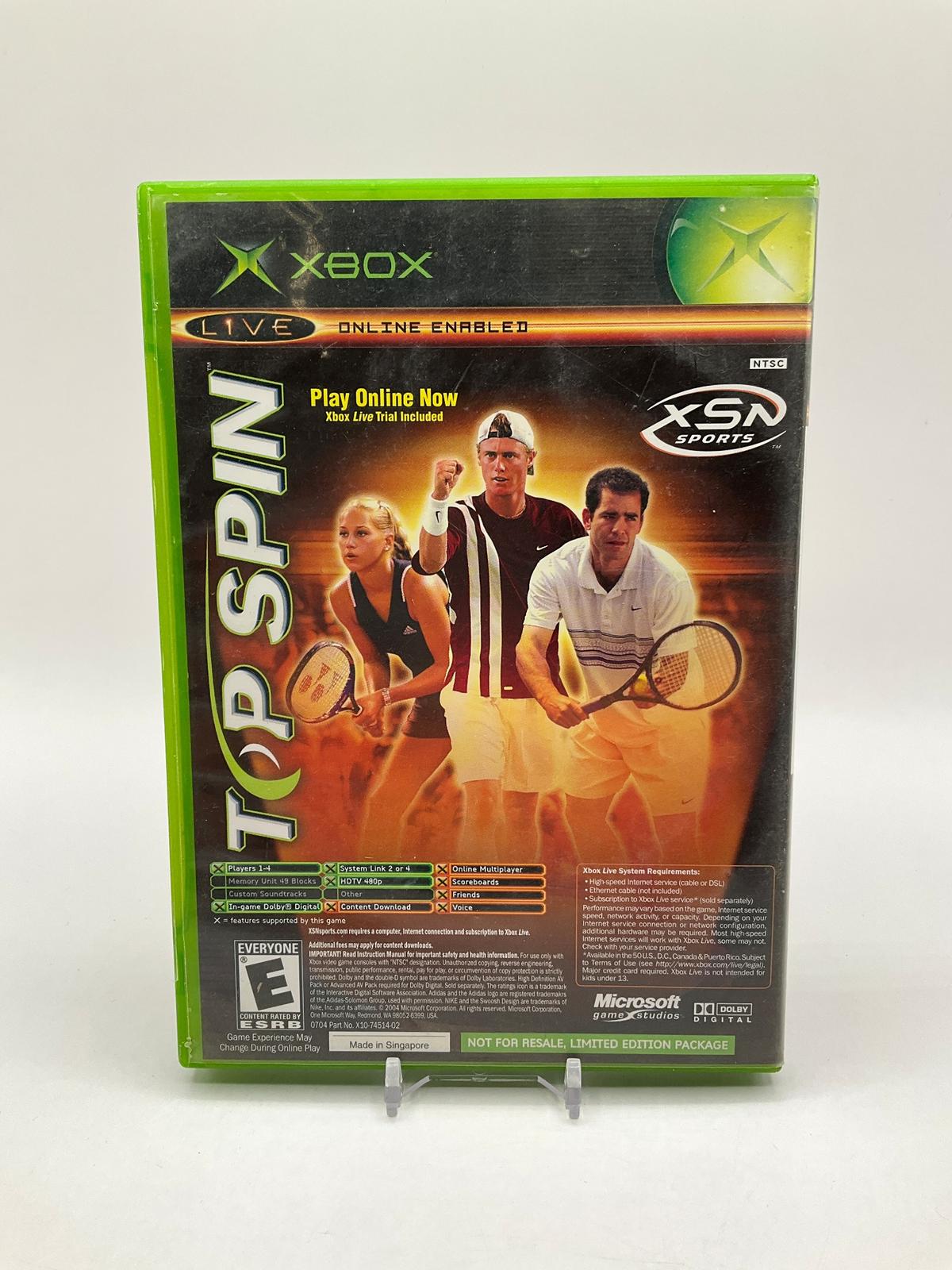 NCAA Football 2005 Top Spin Combo Xbox Used