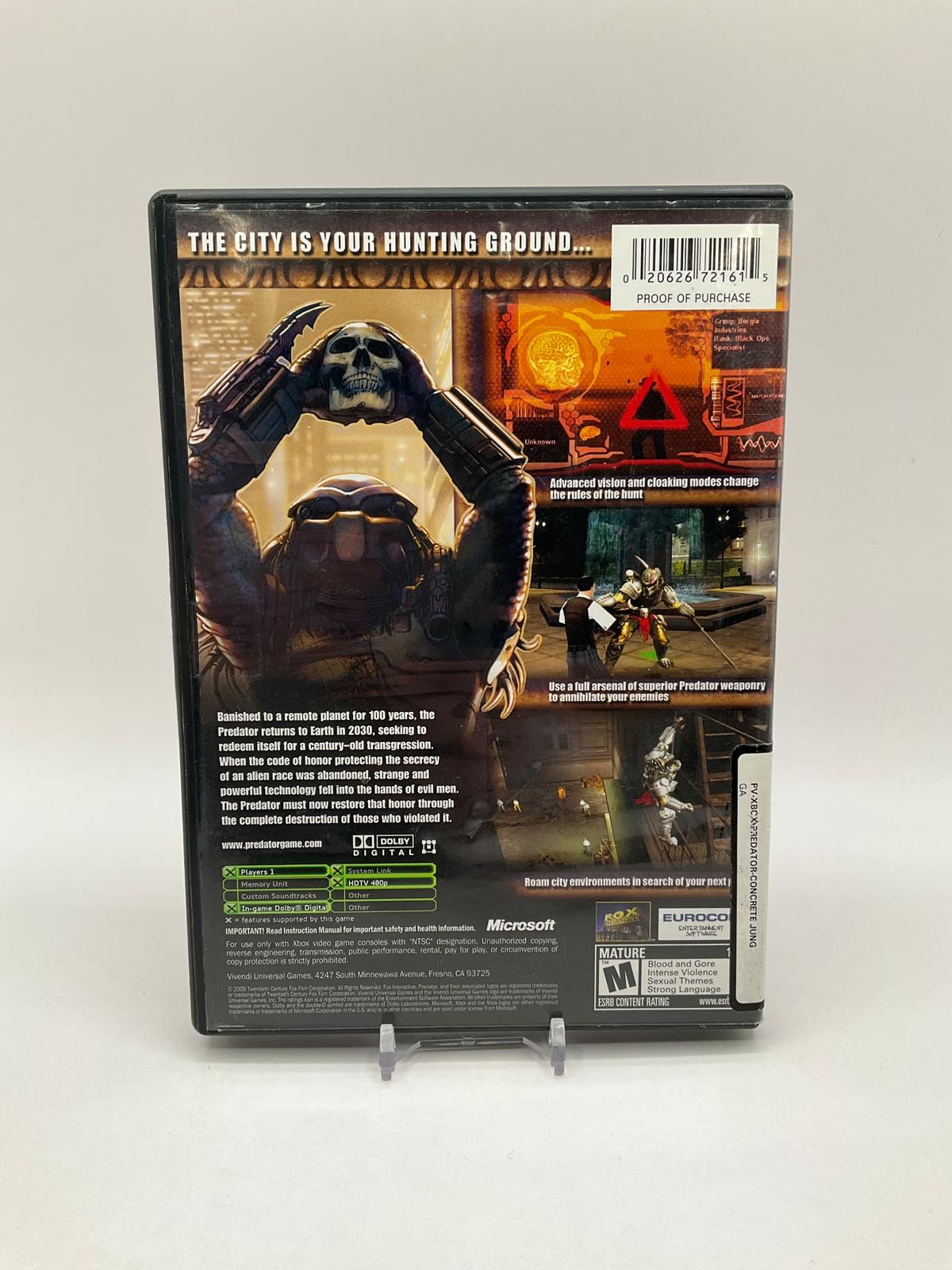 Predator Concrete Jungle Xbox Used #2