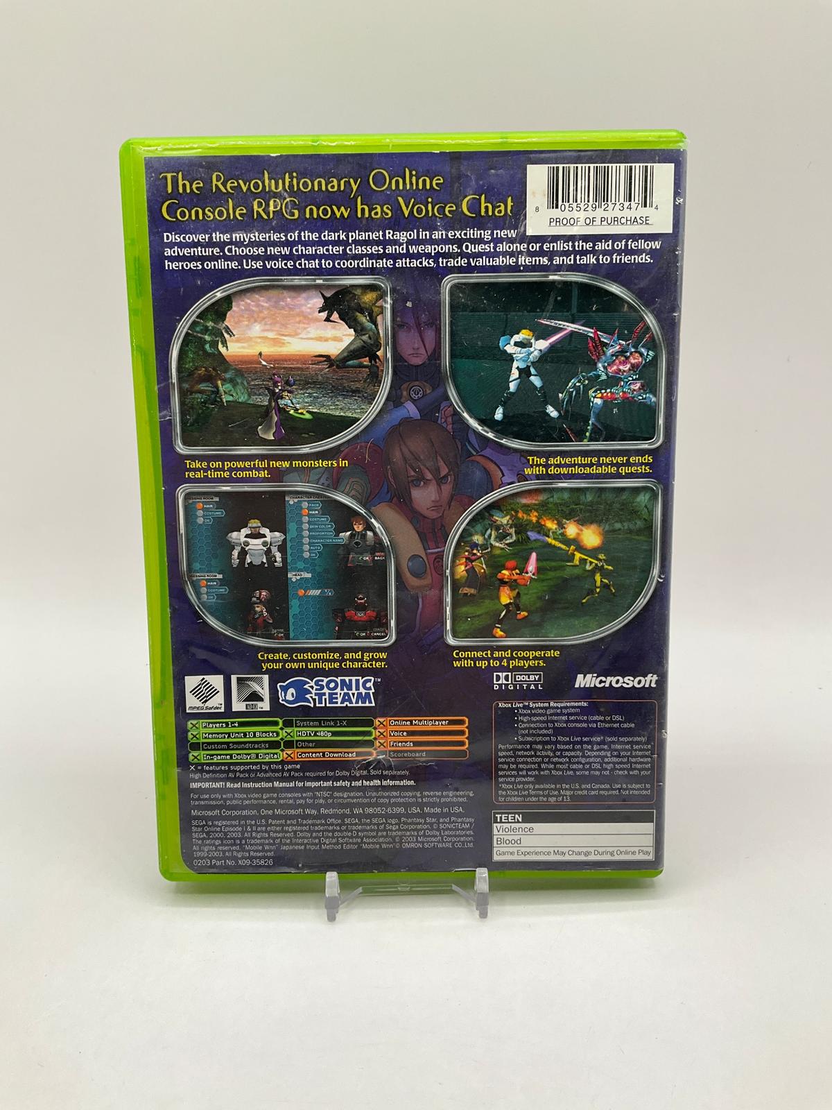 Phantasy Star Online Episode I & II Xbox Used