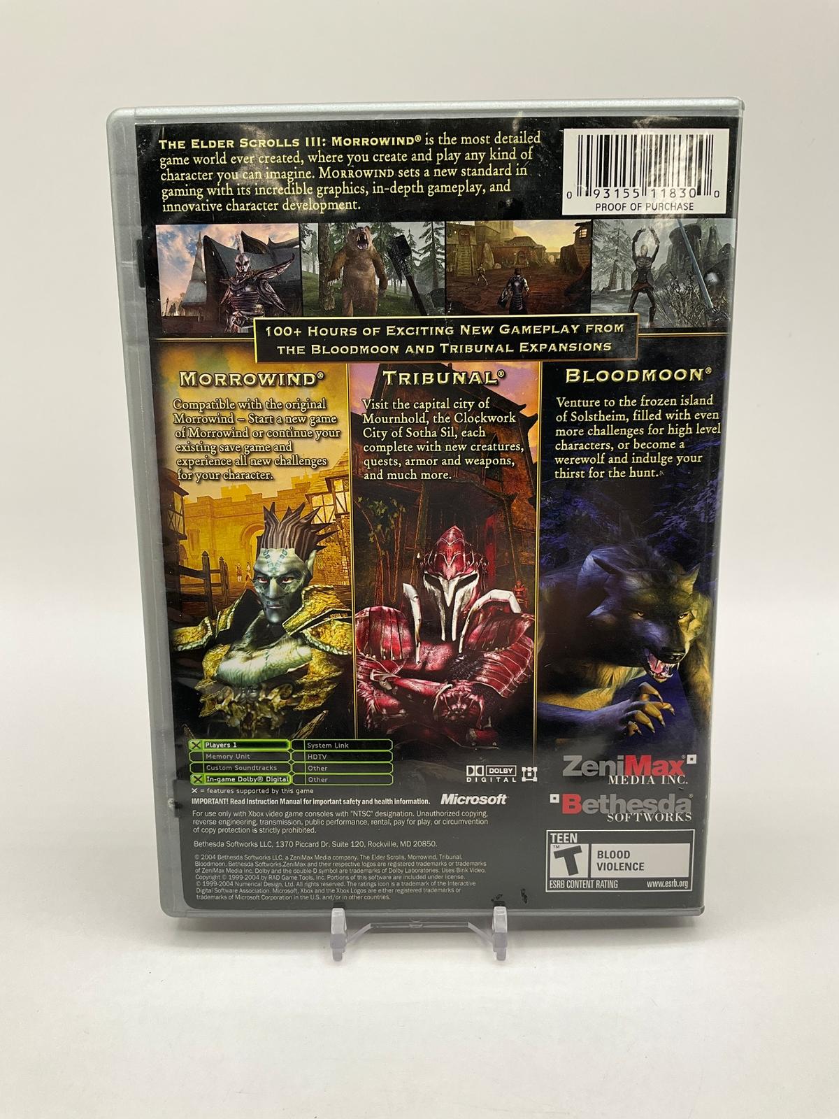 Elder Scrolls III Morrowind [Game of the Year] Xbox Used