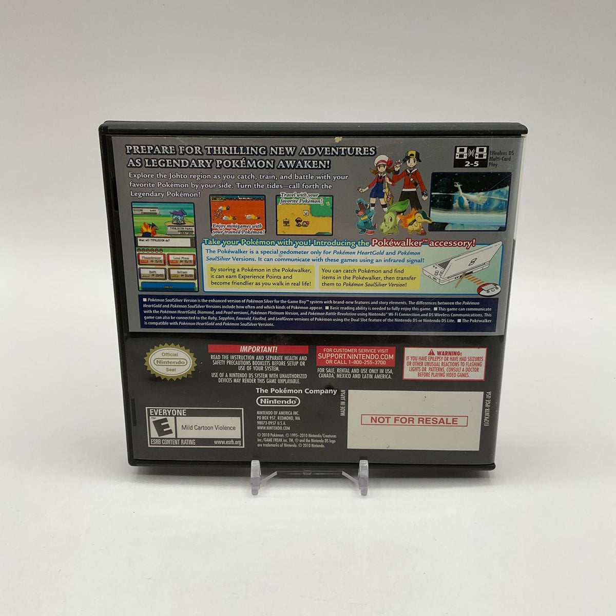 Pokemon SoulSilver Version [Not For Resale] Nintendo DS Used