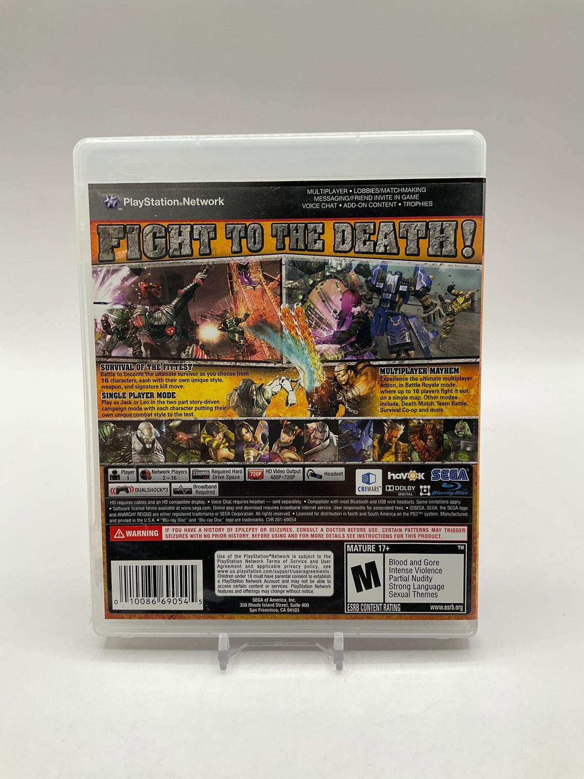 Anarchy Reigns Playstation 3 Used