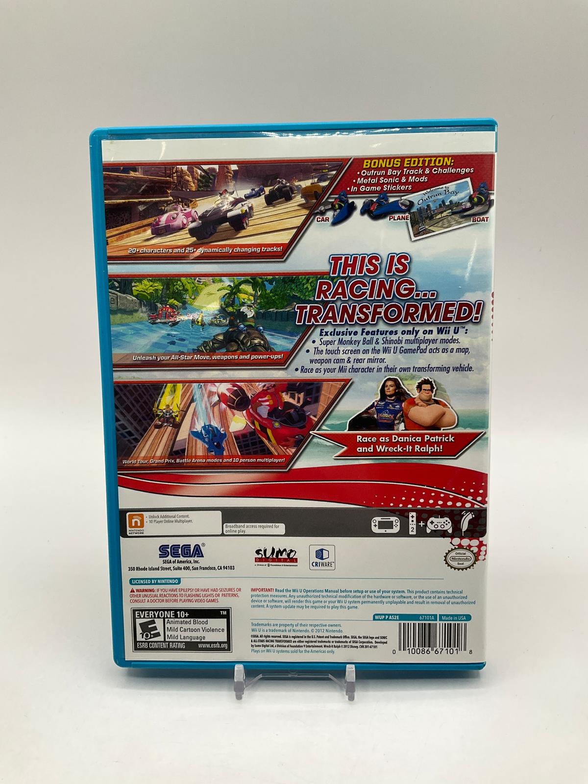 Sonic & All-Stars Racing Transformed Wii U Used