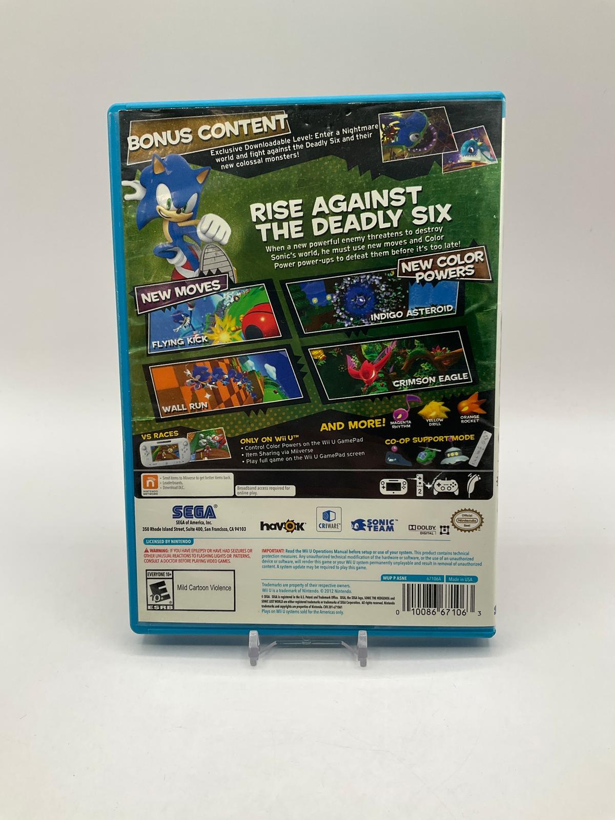 Sonic Lost World Wii U Used