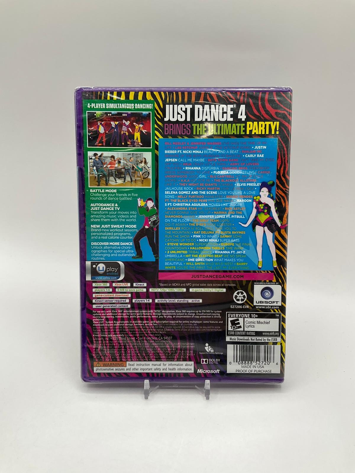 Just Dance 4 Xbox 360 Sealed