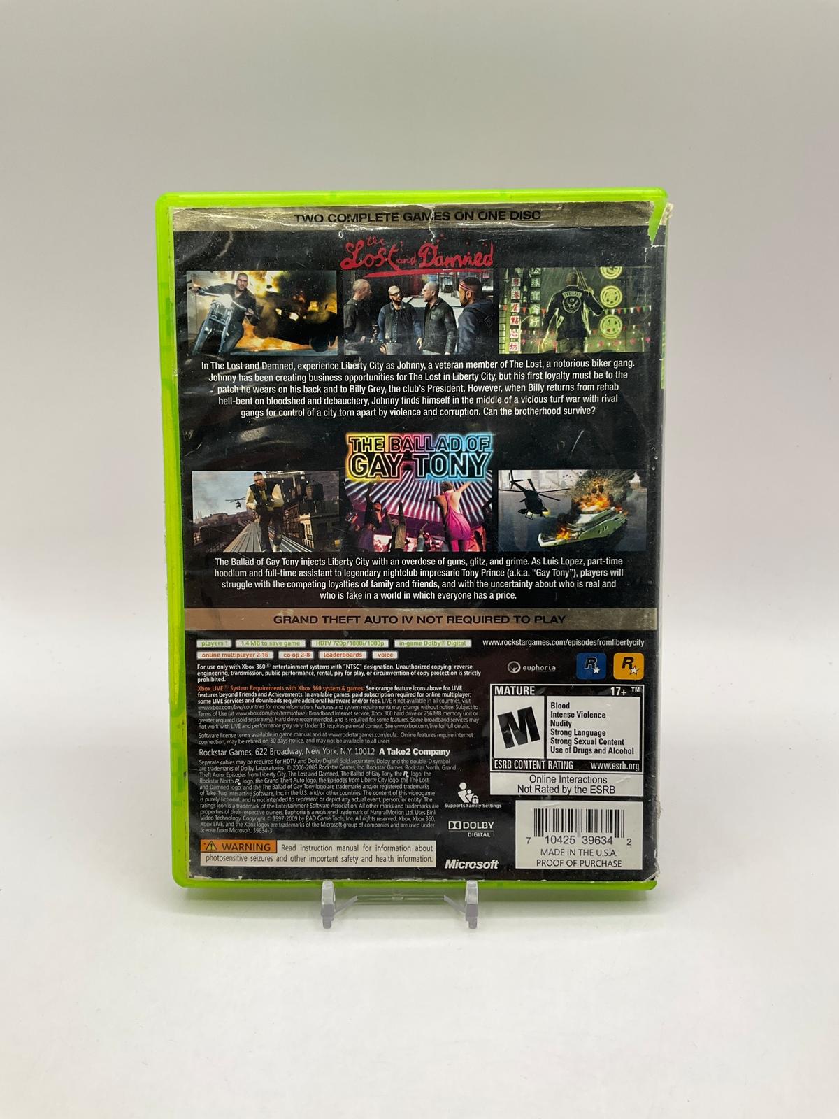 Grand Theft Auto: Episodes from Liberty City Xbox 360 Used