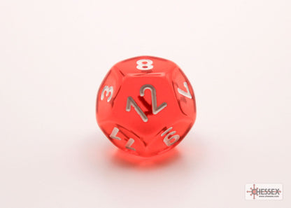 Chessex: Prism Translucent GM and Beginner Player Polyhedral 7-Dice Set