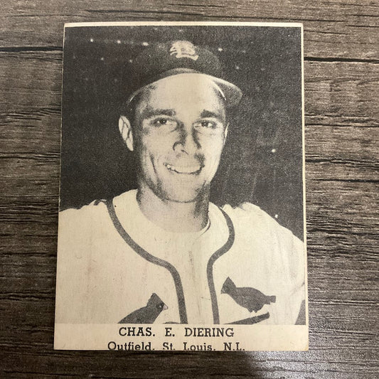 Chas Diering 1947 Tip-Top Bread Baseball St. Louis Cardinals