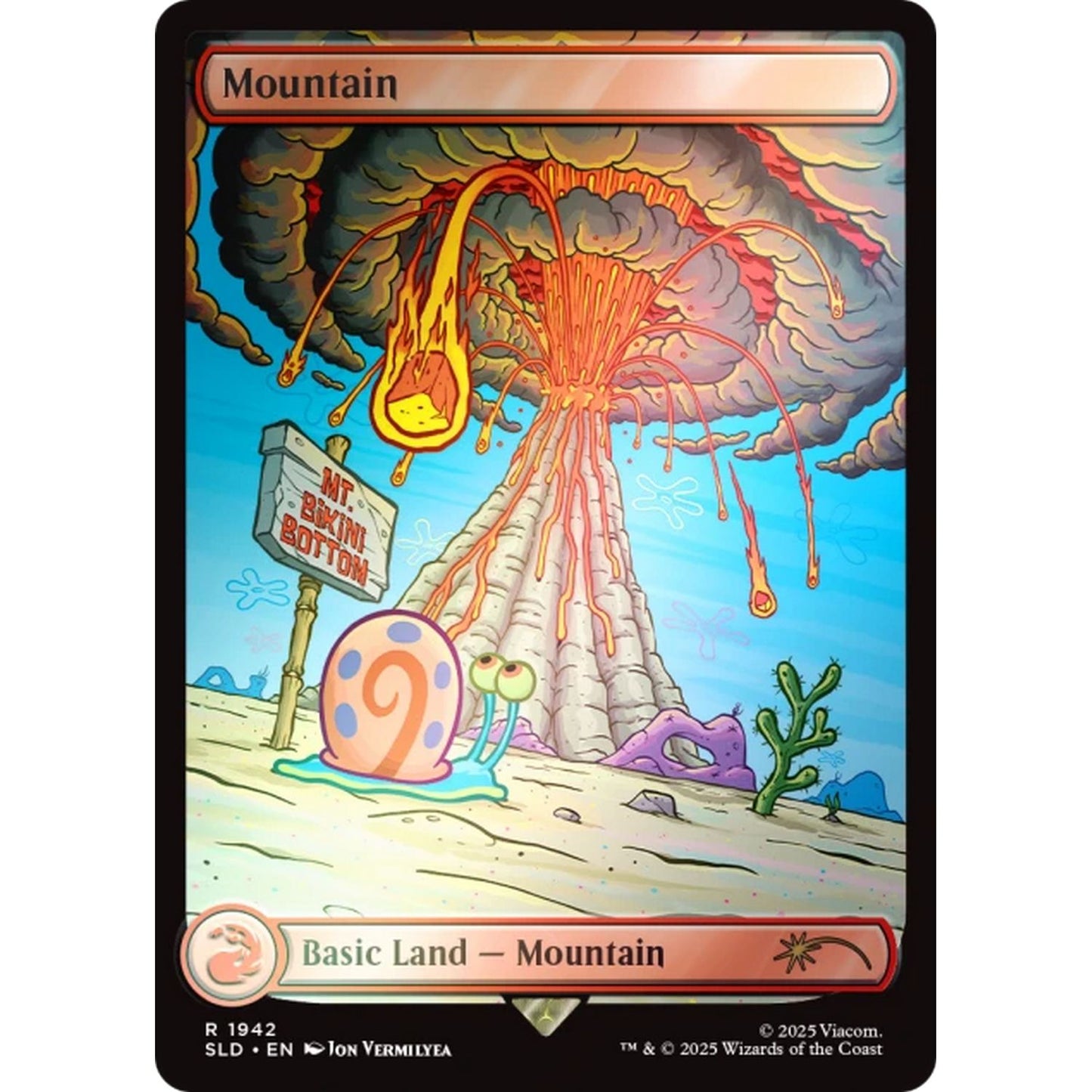 Magic the Gathering: Secret Lair x Spongebob Squarepants - Lands Under the Sea (Rainbow Foil)