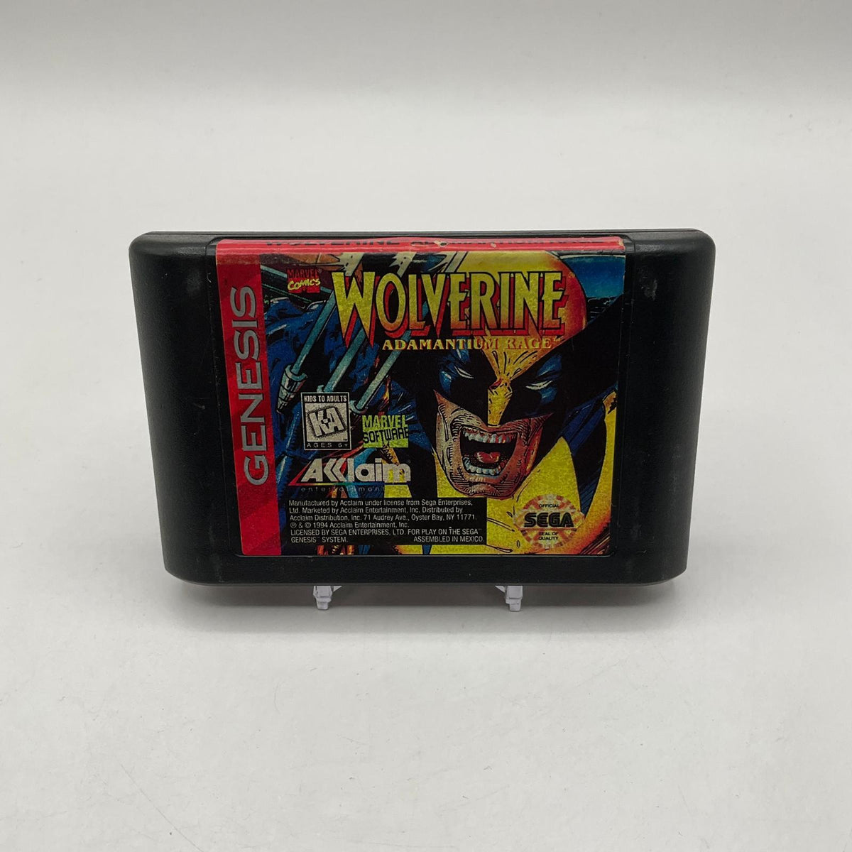 Wolverine Adamantium Rage Sega Genesis Loose