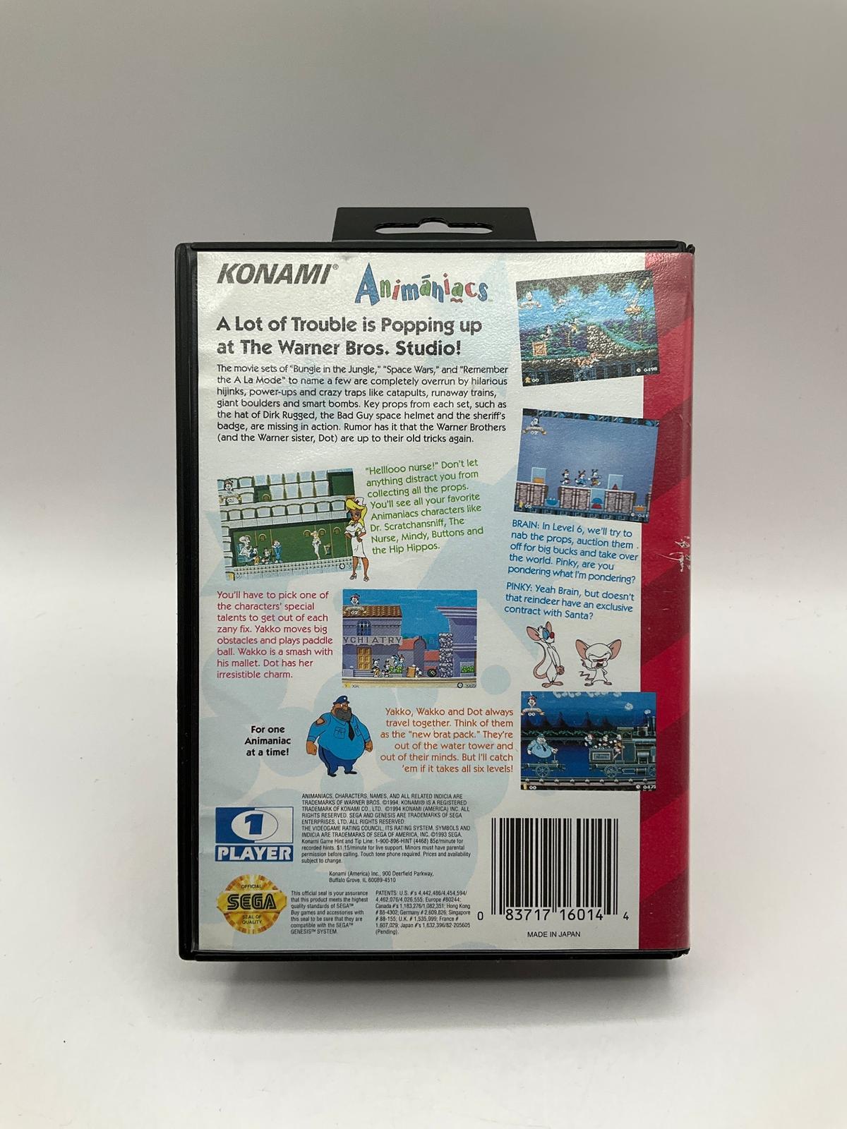 Animaniacs Sega Genesis