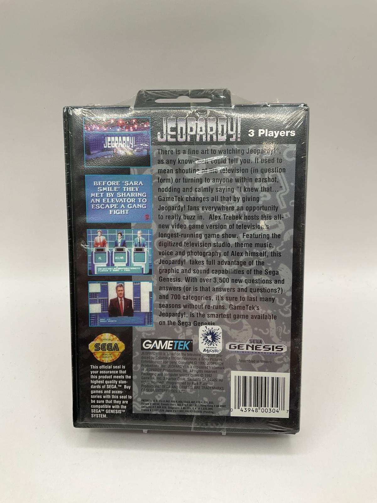 Jeopardy Sega Genesis Sealed