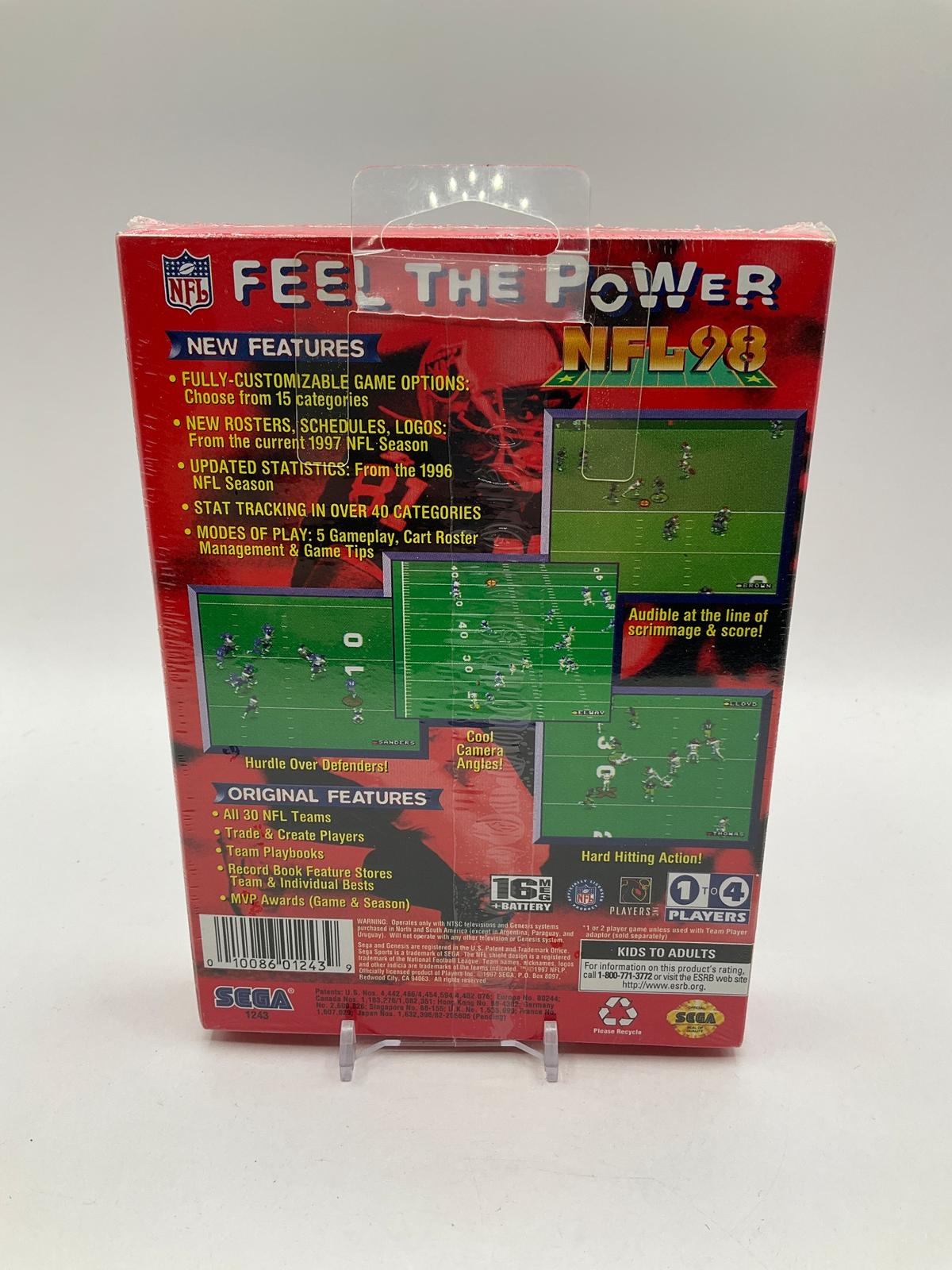 NFL '98 Sega Genesis Sealed