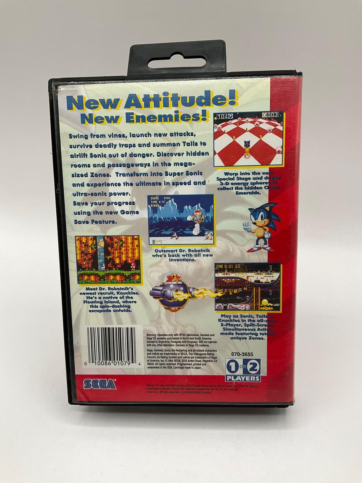Sonic the Hedgehog 3 Sega Genesis CIB