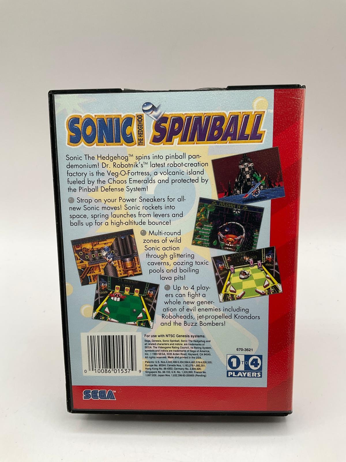 Sonic Spinball Sega Genesis CIB