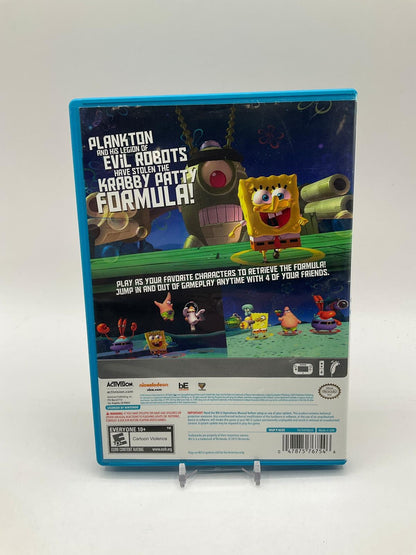 SpongeBob SquarePants: Plankton's Robotic Revenge Wii U Used