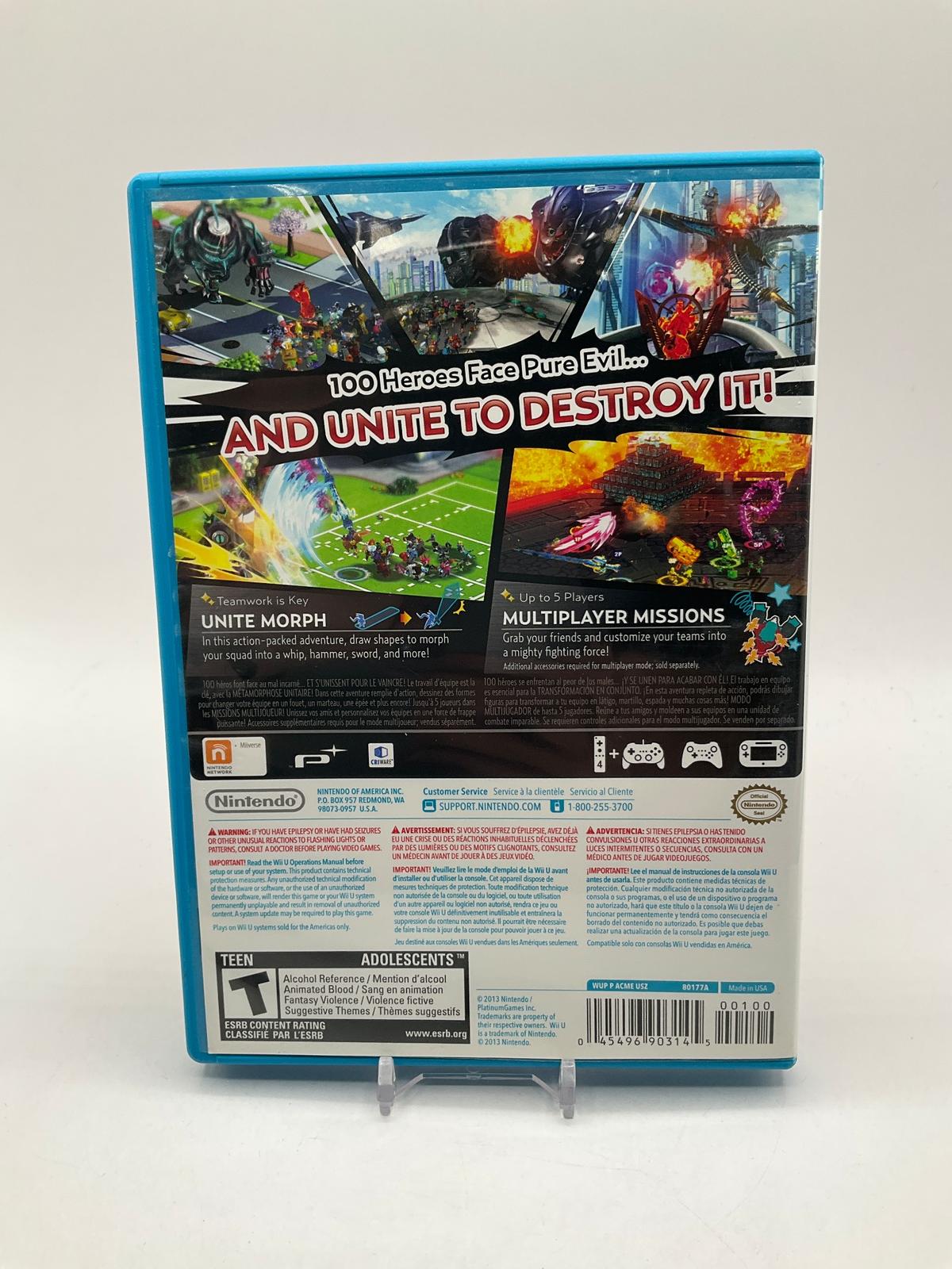 The Wonderful 101 Wii U Used