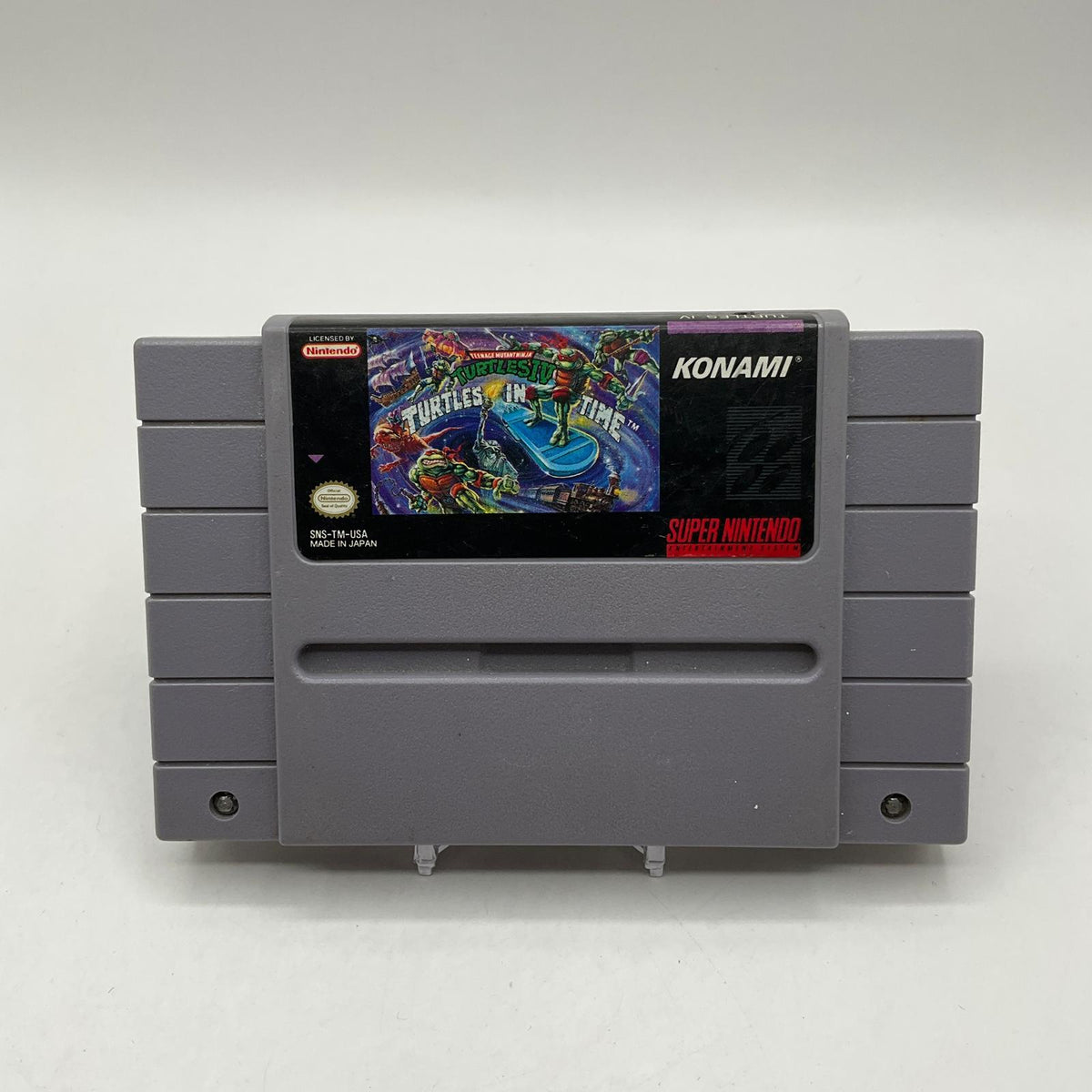 Teenage Mutant Ninja Turtles IV Turtles in Time Super Nintendo Loose