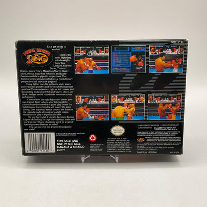 Boxing Legends Of The Ring Super Nintendo CIB
