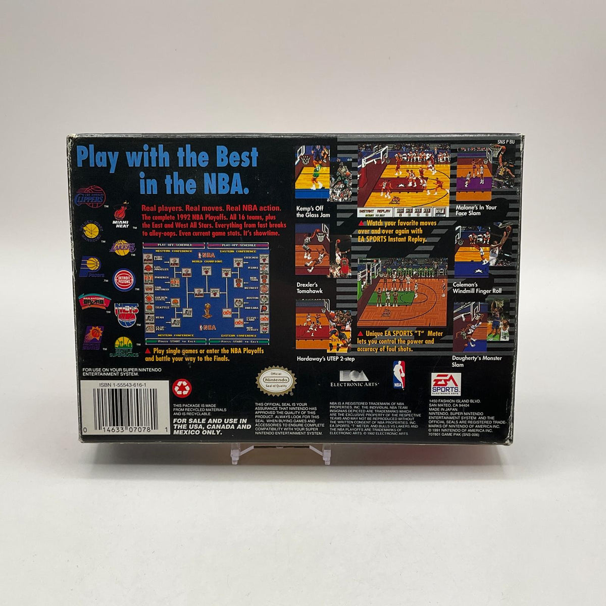 Bulls Vs Blazers and the NBA Playoffs Super Nintendo CIB