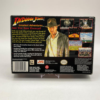 Indiana Jones' Greatest Adventures Super Nintendo CIB